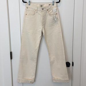 NWT Citizens of Humanity Parker Jeans in Cream